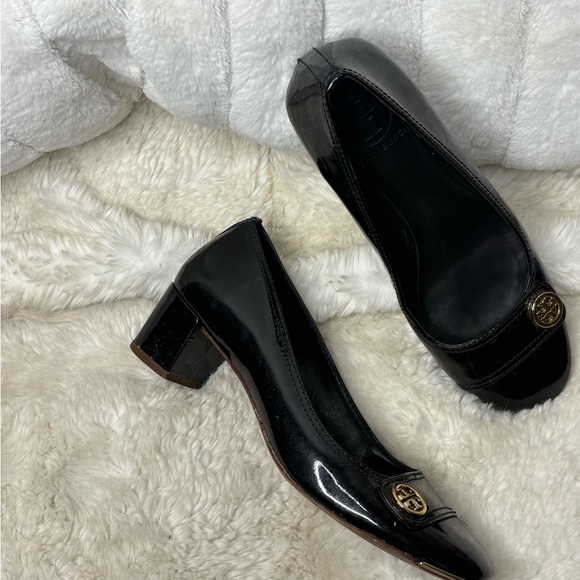 Tory Burch Shoes - Tory Burch Black Patent Leather Heels Tory Burch Marion Size 8